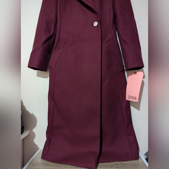 Ted Baker London Burgundy Coat - Picture 5 of 16